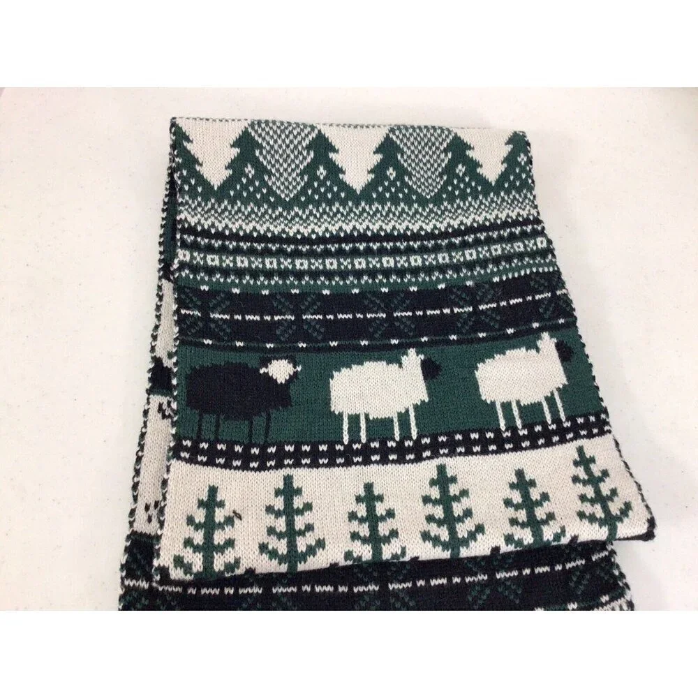 Woolrich Nordic Winter Scarf Animal Print